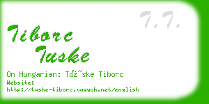 tiborc tuske business card